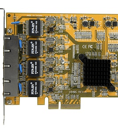 Tarjeta Adaptador de Red PCI Express PCI-E Ethernet Gigabit con 4 Puertos RJ45