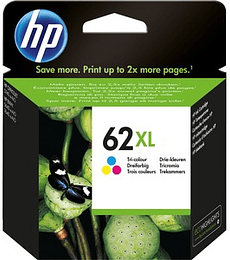 Cartucho de tinta HP 62XL tricolor