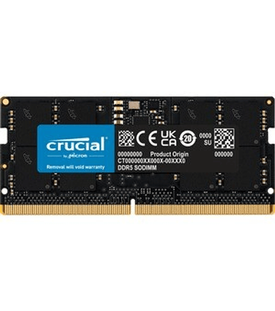 Memoria 16GB DDR5 5200 SODIMM PC5-41600 sin buffer sin ECC 1.1V