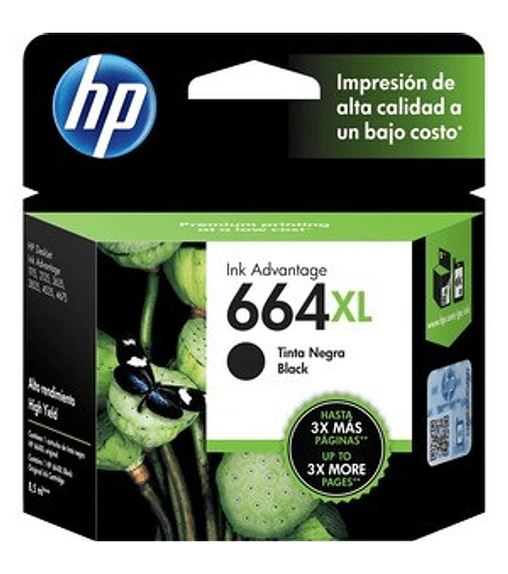 CARTUCHO TINTA HP 664XL NEGRO