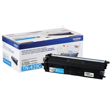 Cartucho de Tóner Brother TN-419C Cian Original  2