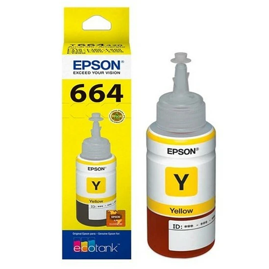 Botella de Tinta Epson T664 Amarillo 70 ml Original 2