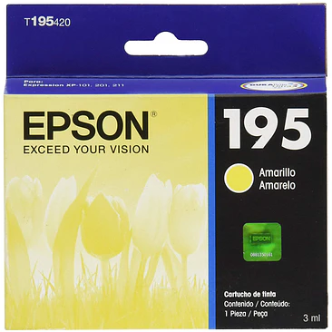 Cartucho de Tinta Epson T195420 Amarillo Original 1