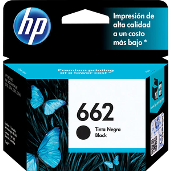 Cartucho de Tinta HP 662 Negro Original 1