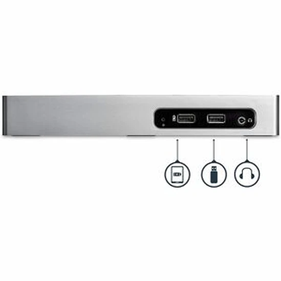 Base de Conexión StarTech.com USB 3.0 para Portátil HDMI DVI VGA RJ-45 7 Puertos USB 4