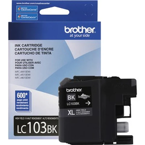 Cartucho Brother LC103BK para MFC J4410/J4510/J4610DW