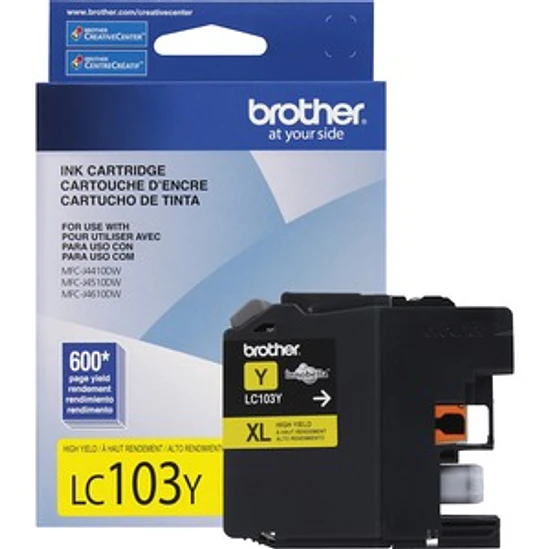 Cartucho de tinta Brother LC103Y Amarillo para J4410/4510/4610DW 1