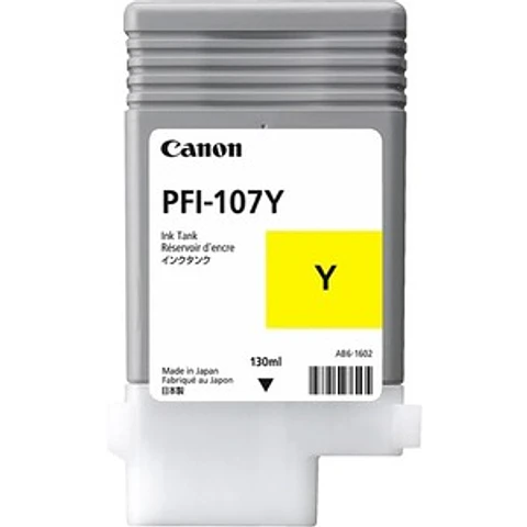 Cartucho Canon PFI-107Y Amarillo para plotter imagePROGRAF