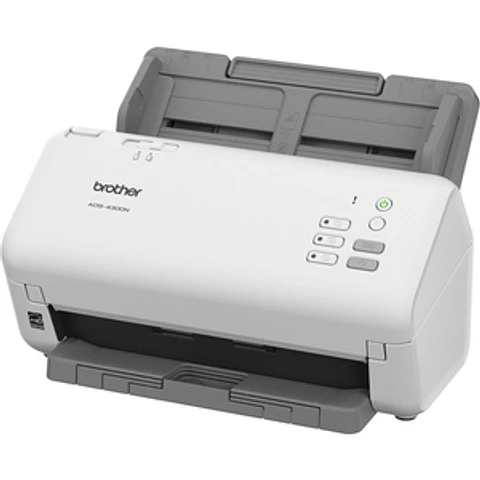 Escáner Profesional Brother ADS-4300N Dúplex 80 IPM Red