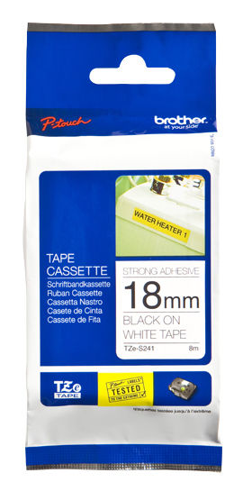 Brother TZe-221 - Adhesivo estándar - negro sobre blanco - rollo (0,9 cm x 8 m) 1 cinta(s) tipo laminado - para Brother PT-D210, D600, H110; P-Touch PT-1005, 1880, E800, H110; P-Touch Cube Plus PT-P710