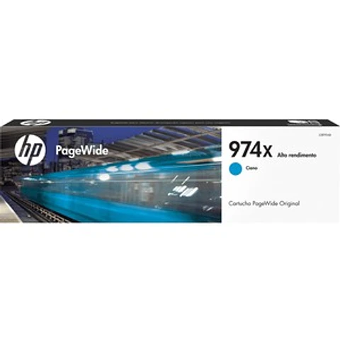 Cartucho de Tinta HP 974X Cian Alta Capacidad