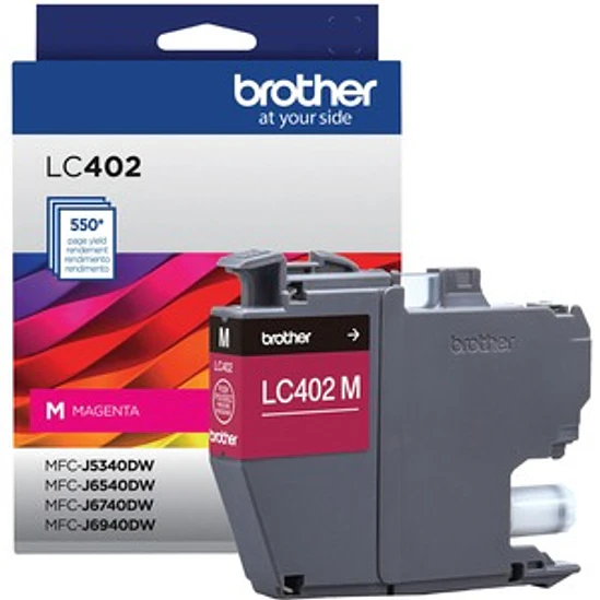 Cartucho Brother LC402MS Magenta 550 páginas 1