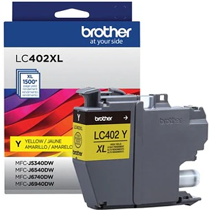 Cartucho Brother LC402XLYS Amarillo 1500 páginas