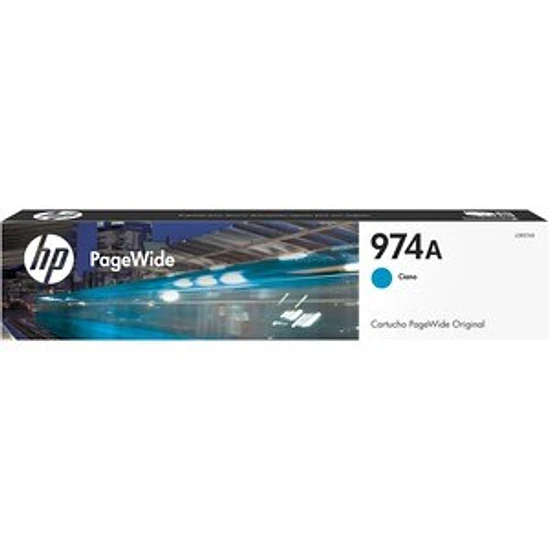 Cartucho HP 974A Cian para PageWide Pro 452/477 1