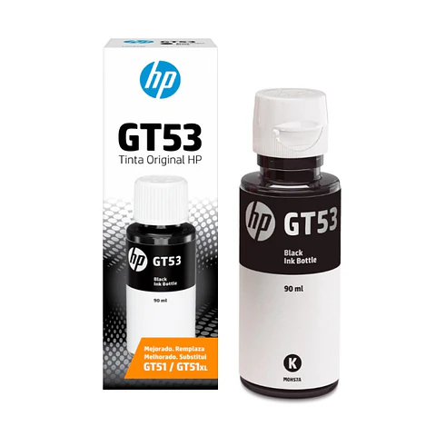 Botella Tinta HP GT53 Negro Original 90ml Smart Tank
