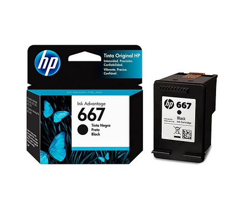 Cartucho HP 667 Negro Original DeskJet Ink Advantage