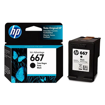 Cartucho HP 667 Negro Original DeskJet Ink Advantage 1
