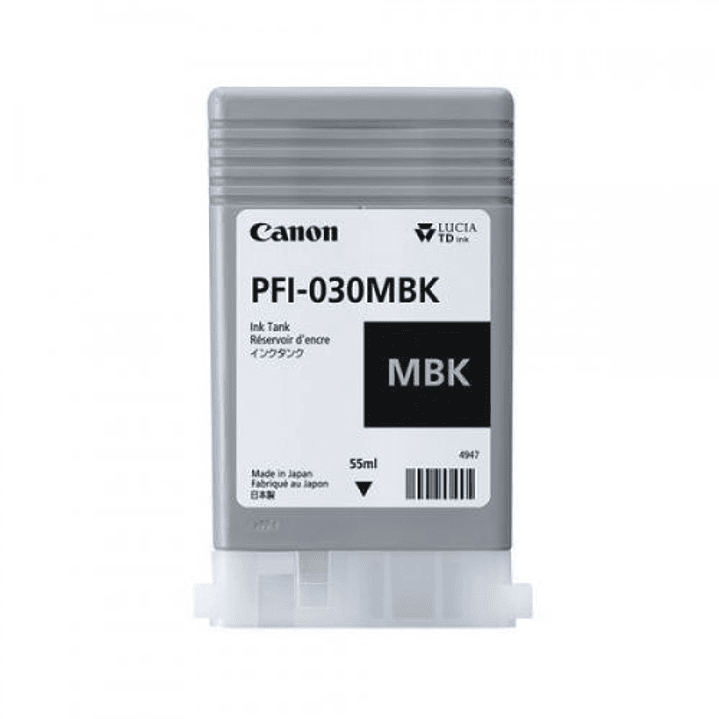 Tinta Canon PFI-030 Negro Mate 55ml 1