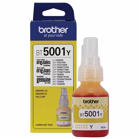 Botella De Tinta Recarga Bt5001Y Amarillo Brother