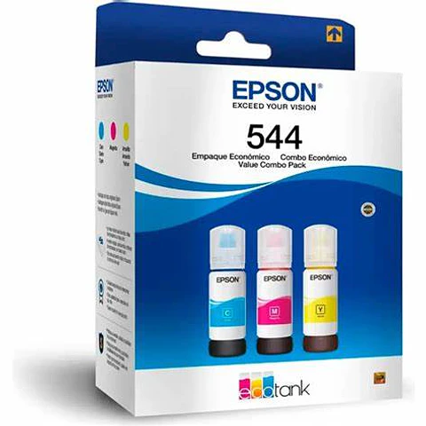 Pack de Botellas de Tinta Epson T544 Tricolor