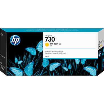 Cartucho de tinta HP 730 amarillo 300 ml 1