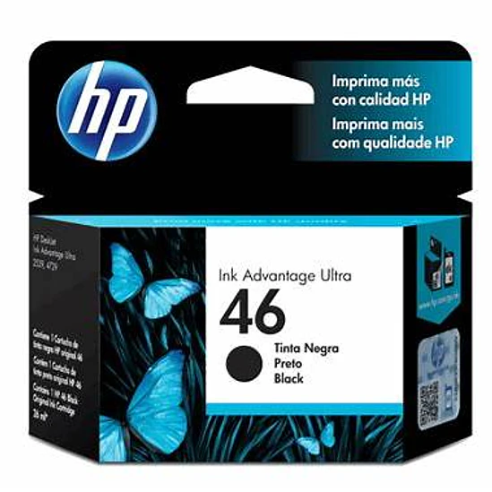 Cartucho de Tinta HP 46 Negro Original 1