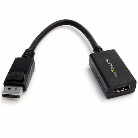Adaptador Conversor de Video Mini DisplayPort DP a HDMI - 1920x1200 - Cable Convertidor Pasivo - Oro Conector - Negro