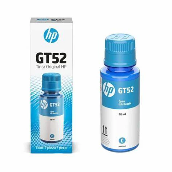 Botella de Tinta HP GT52 Cian Original 70 ml 1