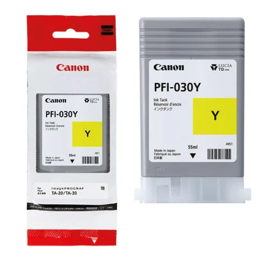 Cartucho de Tinta Canon PFI-030Y Amarillo Original 55ml 1