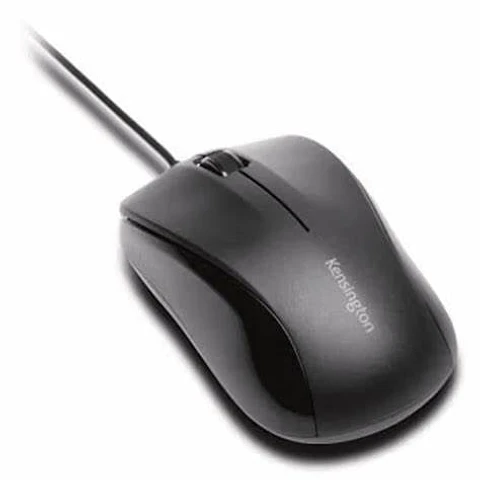 Mouse Kensington Mouse for Life - USB - Óptico - 3 Botón(es) - Negro - Cable - 1000 dpi - Rueda de desplazamiento - Simétrico