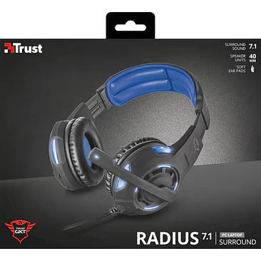 Audífonos Gamer Trust Gaming Radius USB con Micrófono 1