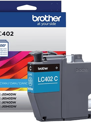 Cartucho de tinta Brother LC402CS Inyección de tinta - Azul ciánico - Original
