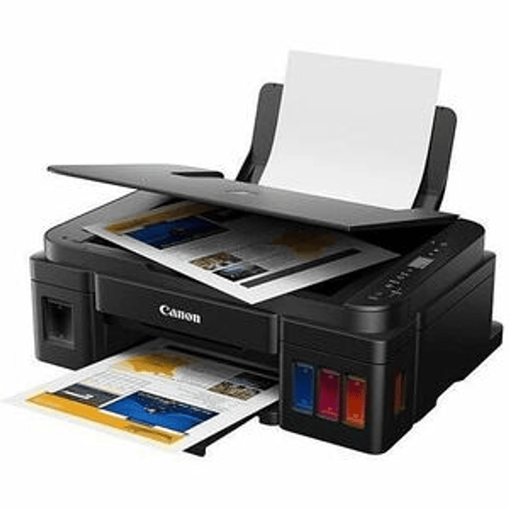 Impresora de inyección de tinta multifunción Canon PIXMA G2110 Cableado - Color - Copiadora/Impresora/Escáner - 4800 x 1200 dpi Impresión - Color De Superficie Plana, CIS Escáner - 600 x 1200 - USB 1