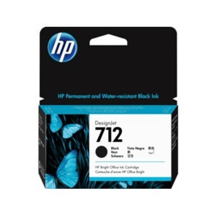 Cartucho de tinta HP 712  Negro Original 1
