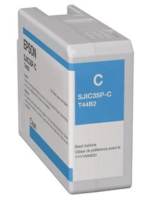 Cartucho de tinta Epson SJIC35P Inyección de tinta - Azul ciánico - Original