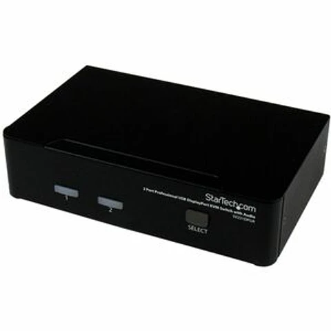 Conmutador KVM - Conforme con normas TAA - 2 Computador(es) - 1 Usuarios locales - WQUXGA - 3840 x 2400 - 3 x DisplayPort - De Escritorio