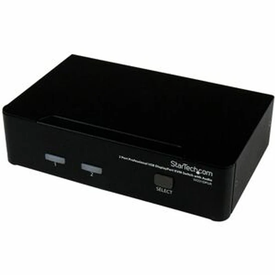 Conmutador KVM - Conforme con normas TAA - 2 Computador(es) - 1 Usuarios locales - WQUXGA - 3840 x 2400 - 3 x DisplayPort - De Escritorio 1
