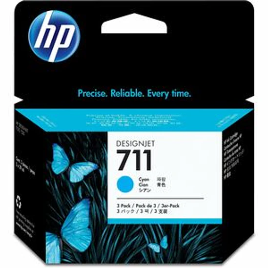 Cartucho de tinta HP 711 (CZ134A) Inyección de tinta - Azul ciánico - Original 1