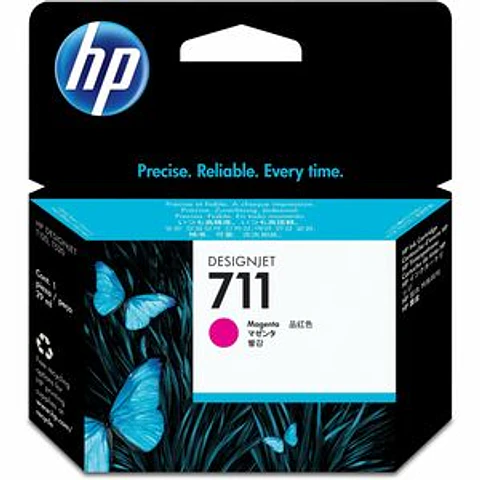Cartucho de tinta HP 711 (CZ131A) Inyección de tinta - Magenta - Original