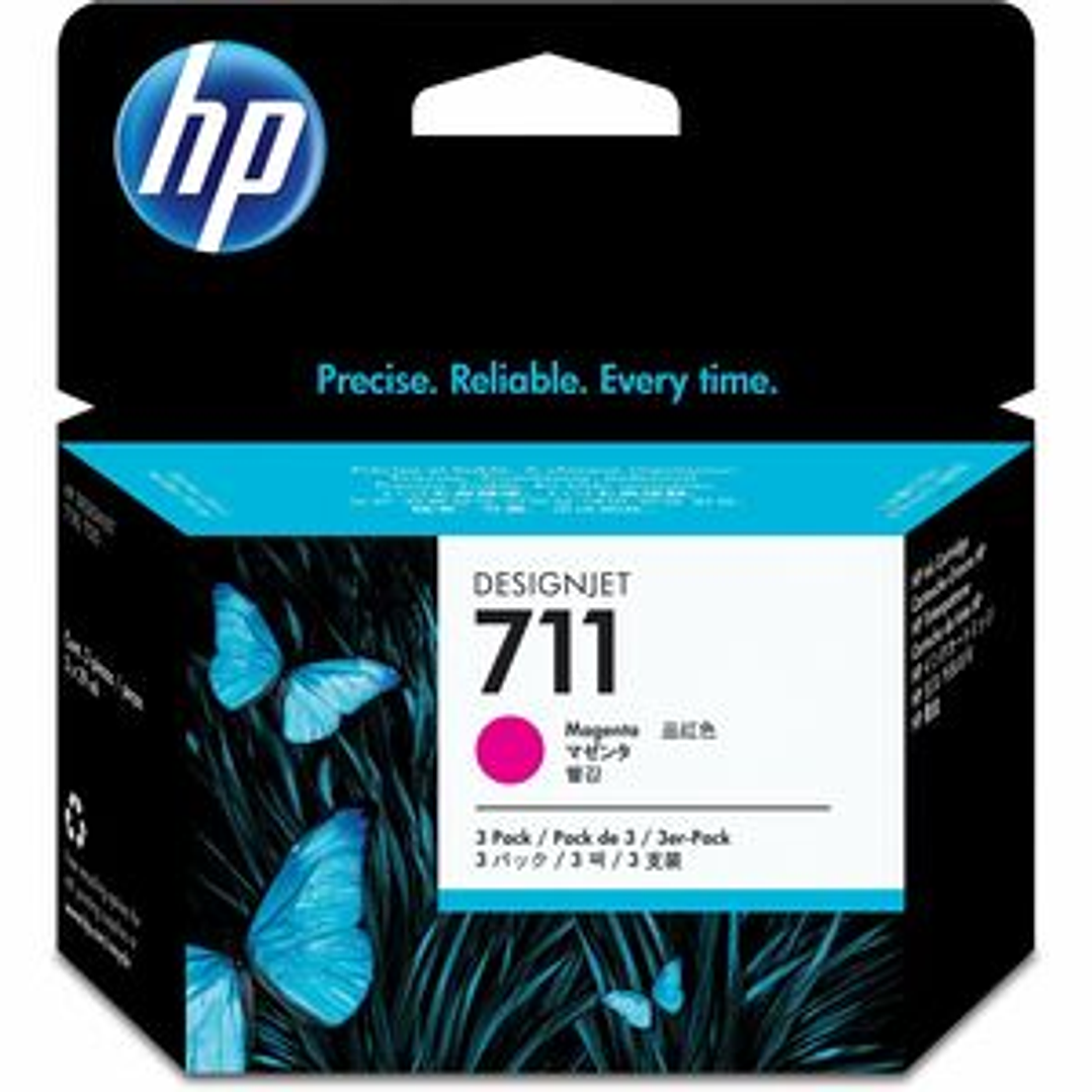 Cartucho de tinta HP 711 (CZ135A) Inyección de tinta - Magenta 1