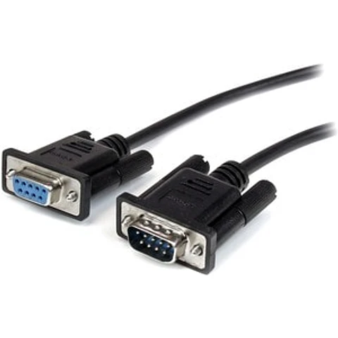 Cable StarTech.com 3m Extensión Directo Straight Through Serial RS232 Video EGA DB9 Macho a Hembra - Cable de extensión - Apantallado - Níquel Conector chapado - 28 AWG - Negro