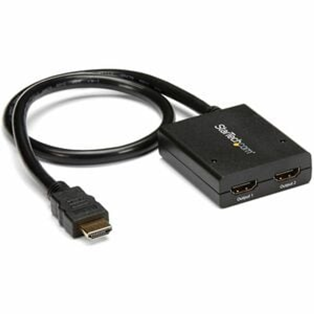 Multiplicador de Video HDMI de 2 Puertos - Splitter HDMI 4k 30Hz de 2x1 Alimentado por USB - a 30Hz - 3840 × 2160 - 1 x Entrada HDMI - 2 x Salida HDMI 1
