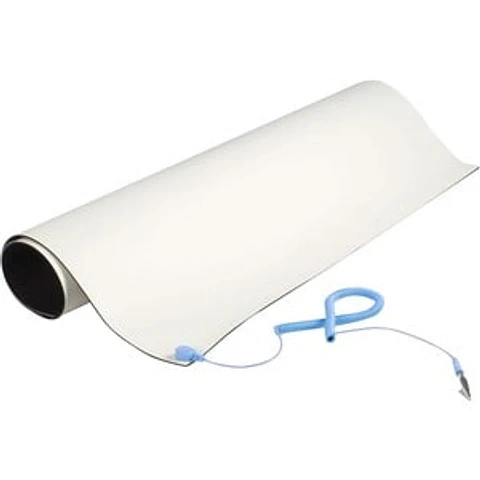 Alfombrilla StarTech.com antiestática beige de Escritorio 60 x 69 cm - Esterilla - 599.44mm Longitud x 701.04mm Ancho x 2.54mm Grosor - Rectangular - Cloruro de Polivinilo (PVC), Espuma PVC - Beige