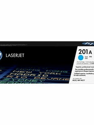 Cartucho de tóner HP 201A Láser - Azul ciánico Original