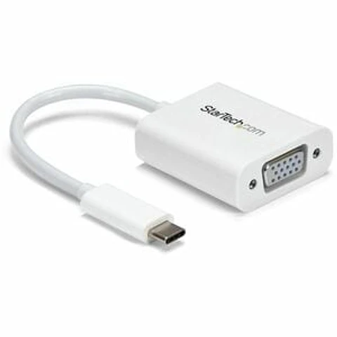 Adaptador StarTech.com USB-C a VGA - Blanco - Blanco