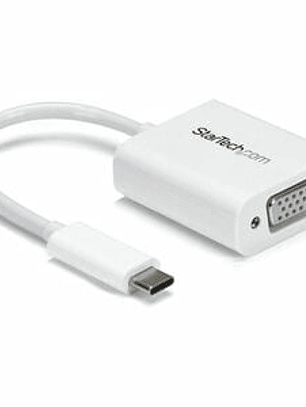 Adaptador StarTech.com USB-C a VGA - Blanco - Blanco