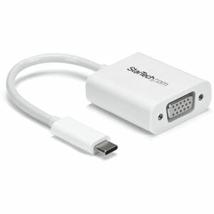 Adaptador StarTech.com USB-C a VGA - Blanco - Blanco 1