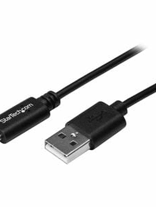Cable USB Type-C de 1m - USB 2.0 Tipo A a USB-C - Cable for Smartphone, Portátil, Computador - 480Mbit/s - Apantallado - Níquel Conector chapado - 20/28 AWG - Negro
