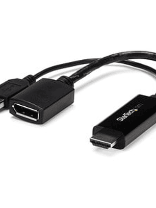 Conversor HDMI a DisplayPort - 4K - Negro