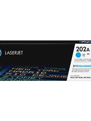Cartucho de tóner HP 202A Estándar Rendimiento Láser - Azul ciánico - Original